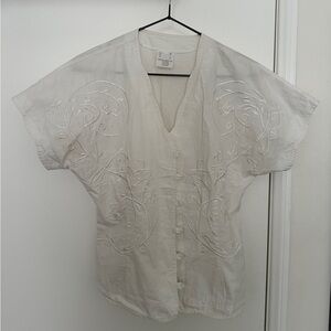 Vintage White Button Down